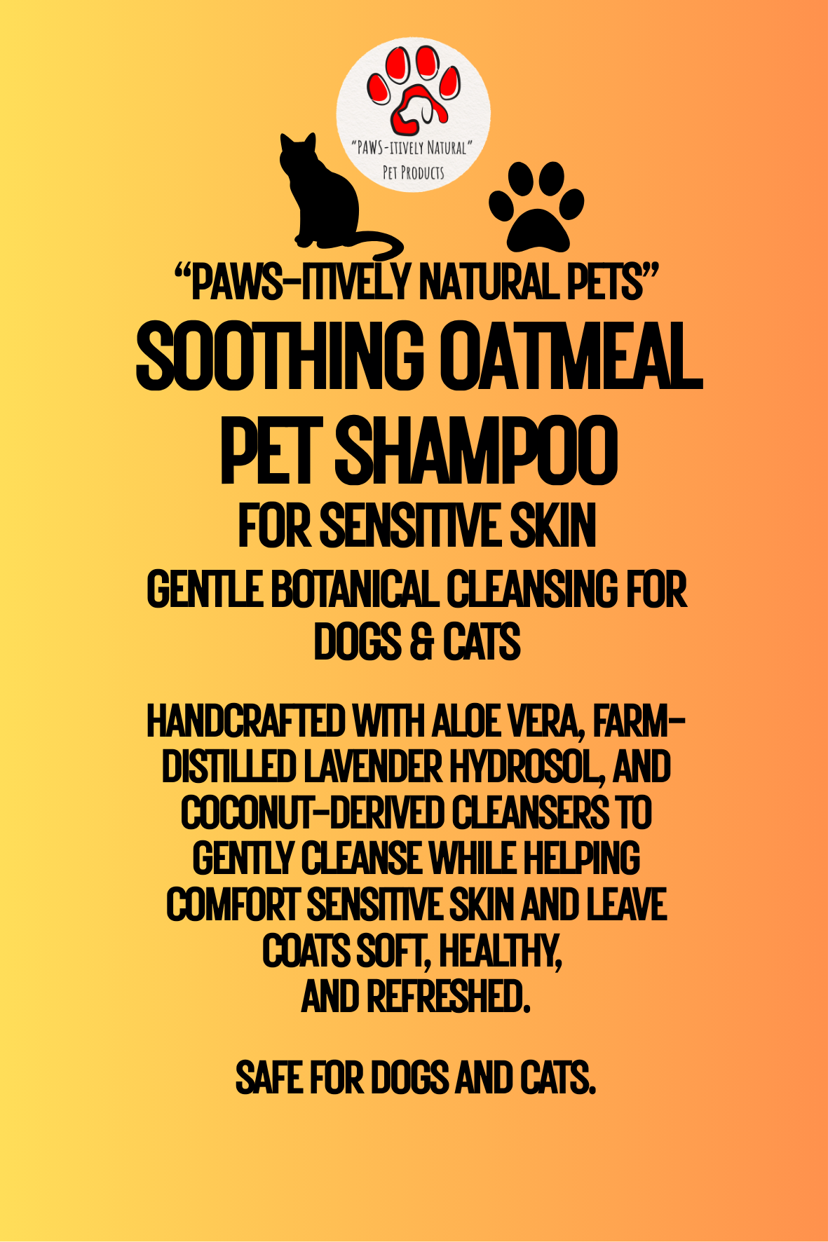 Soothing Oatmeal Pet Shampoo - Sensitive Skin Formula (concentrate)
