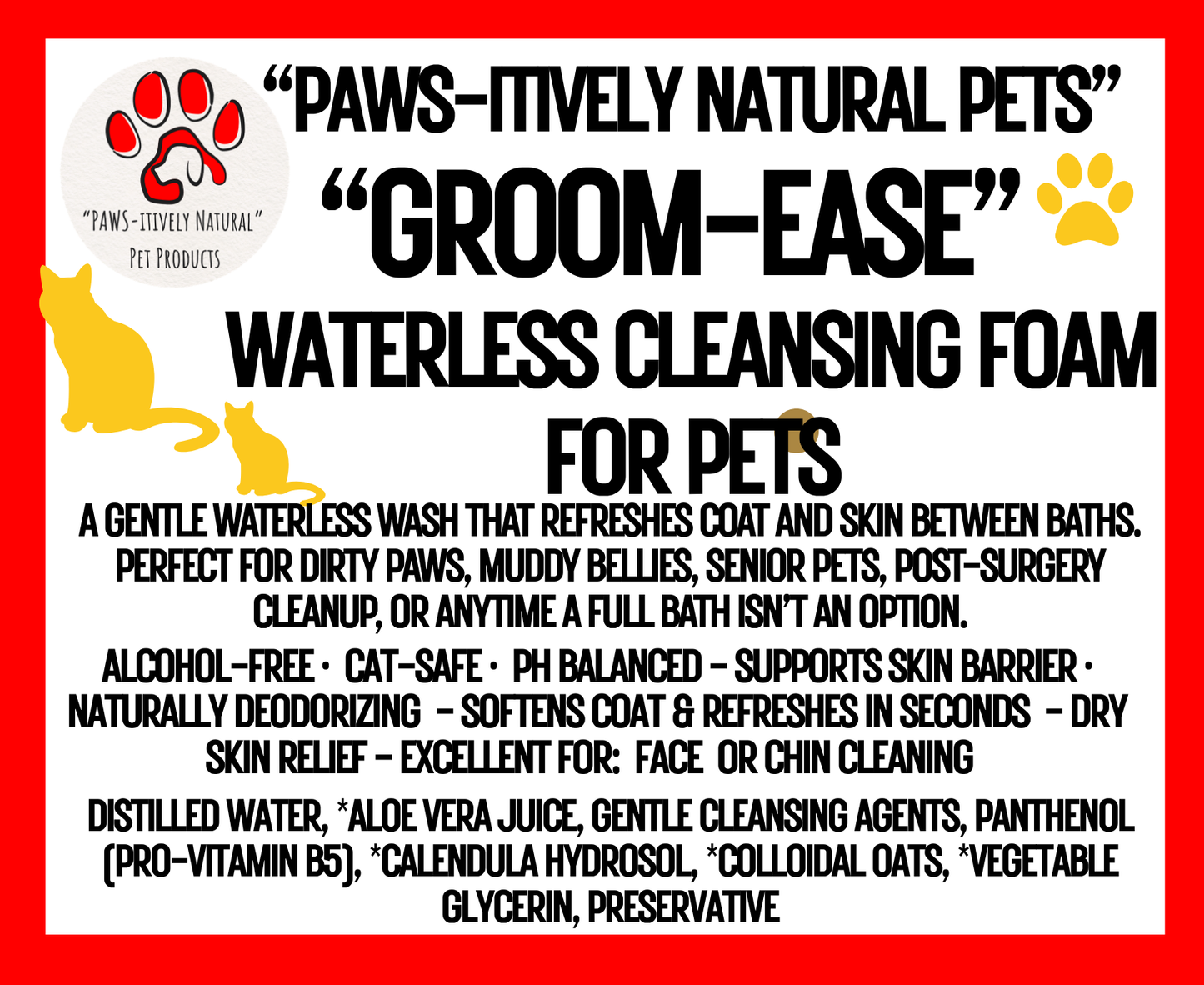 Groom Ease - Waterless Cleansing Foam (Cats and Dogs)
