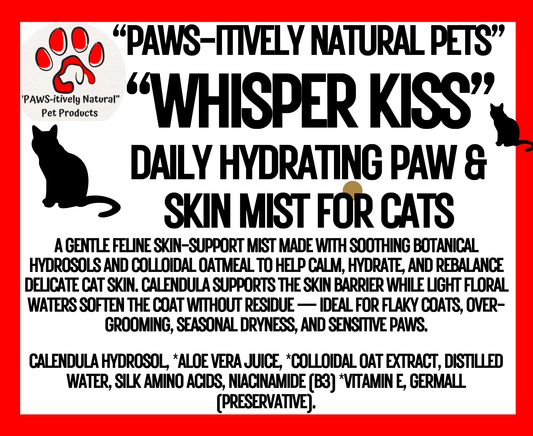 "PAWS-itively Natural Pets" "Whisper Kiss" Skin & Paw Mist for Cats and Kittens