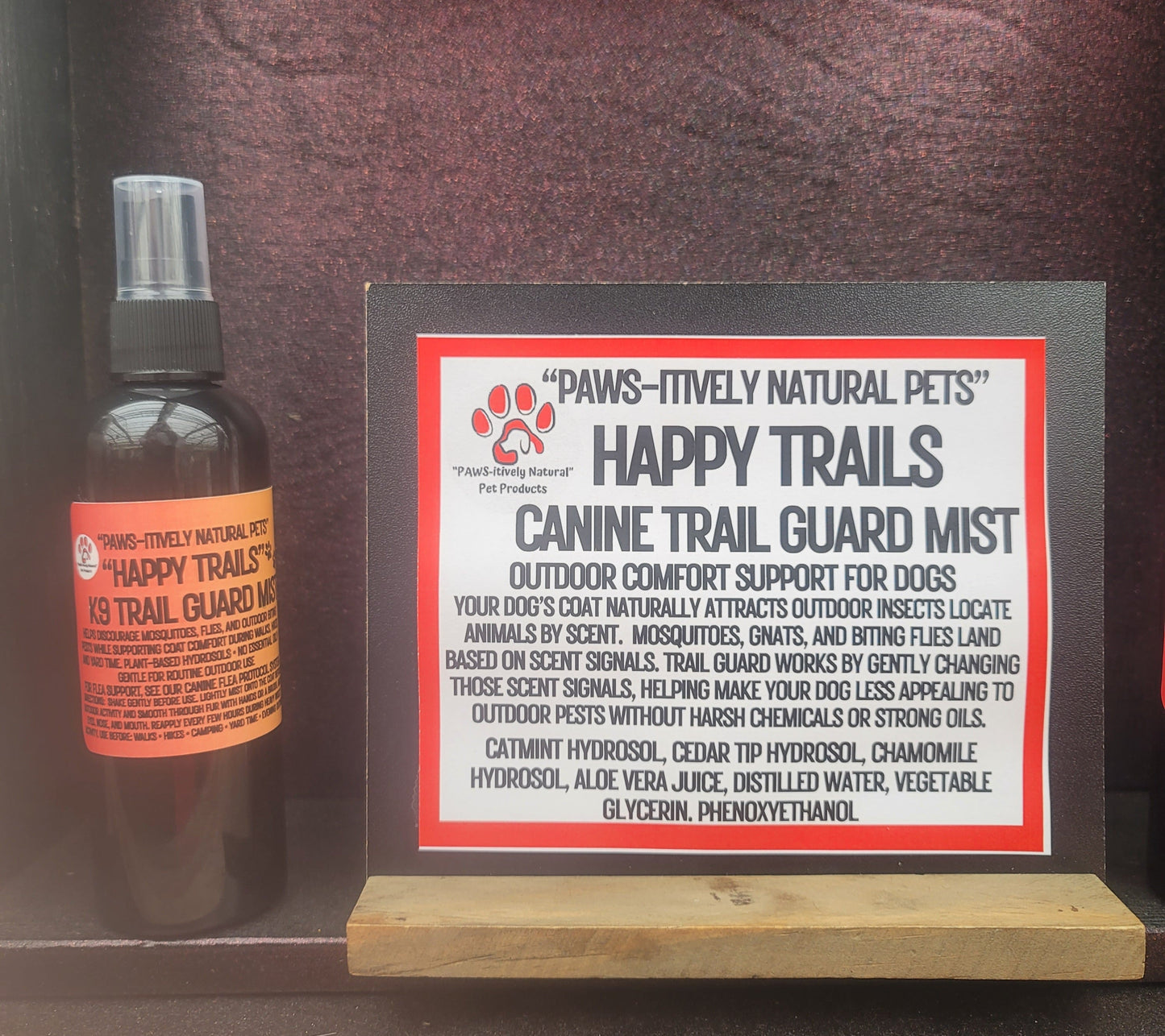 Happy Trails-Trail Guard Canine Mist (outdoor flea and tick defense)t)