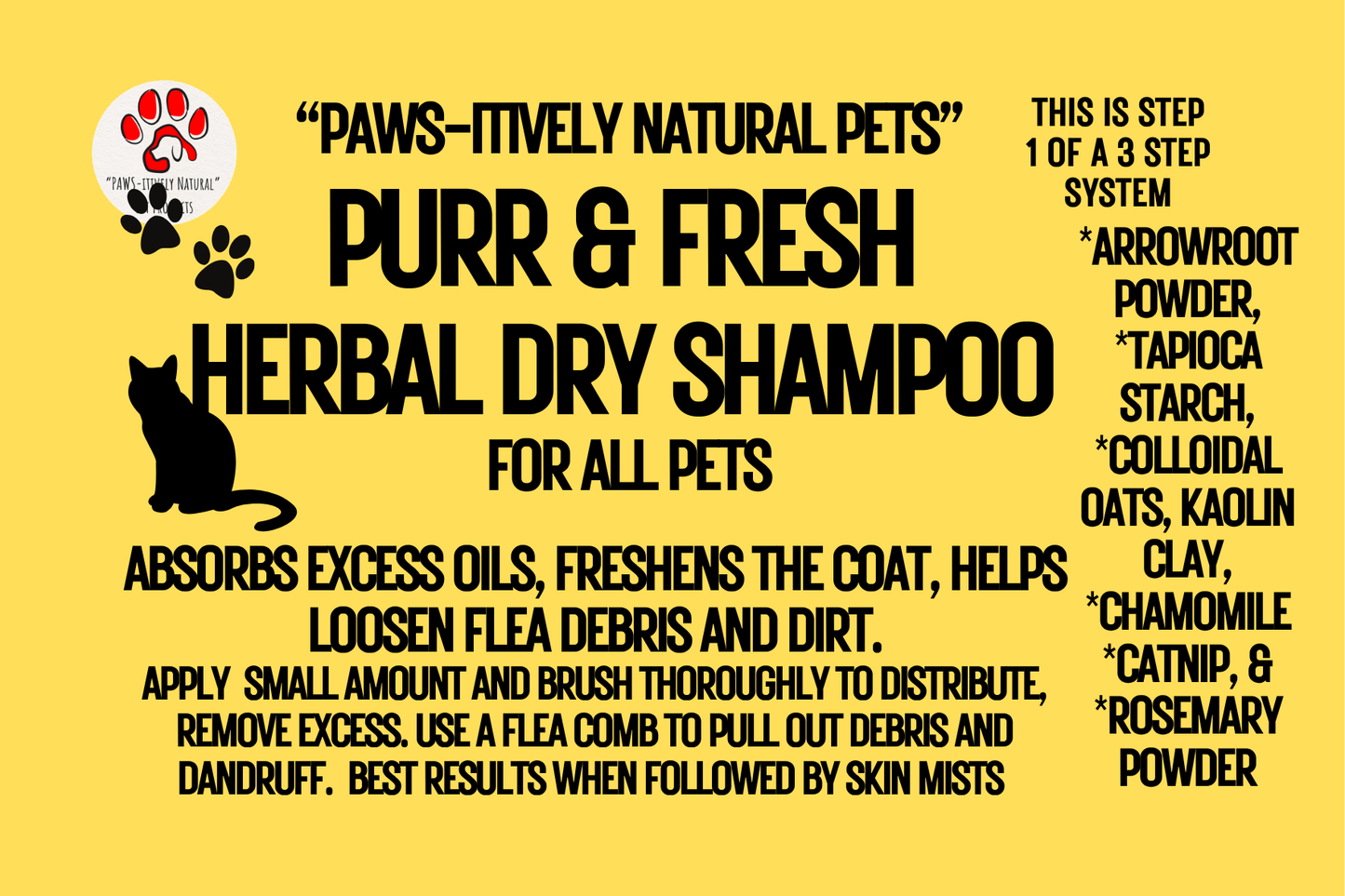 Fresh Paws - Herbal Dry Shampoo for Pets